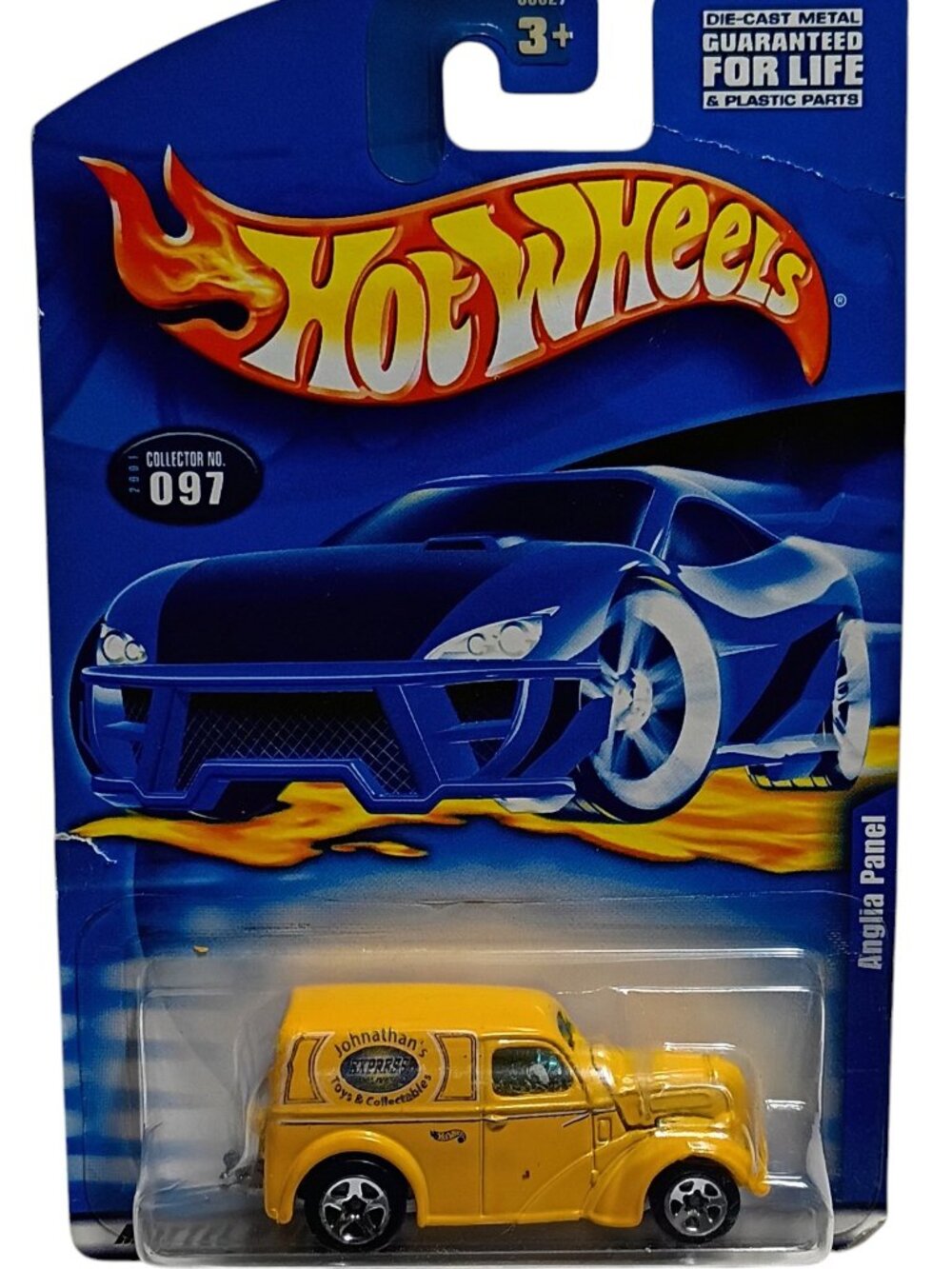 Hot Wheels Anglia Panel Die-Cast Van Collector 097 Yellow 1:64 Carded